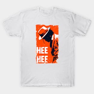 Hee Hee - Icon Silhouette - Orange Backdrop - Pop Music T-Shirt